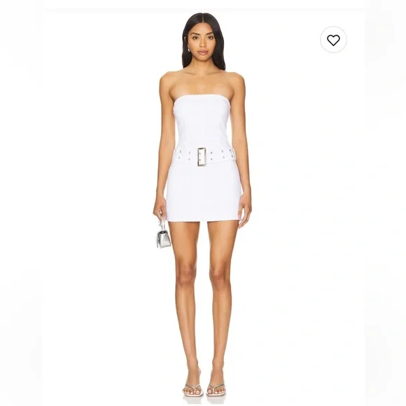 Revolve Rosie Strapless Dress in White - Superdown - Picture 1 of 4